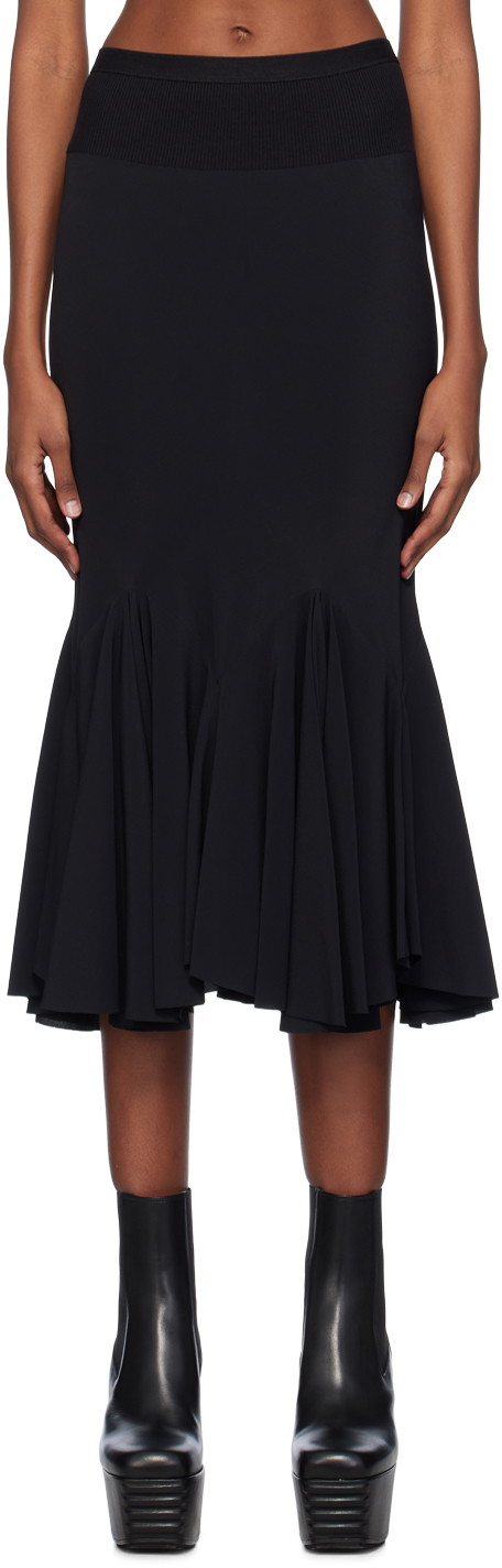 Szoknya Rick Owens Divine Midi Skirt Fekete | RP01D2335 CC