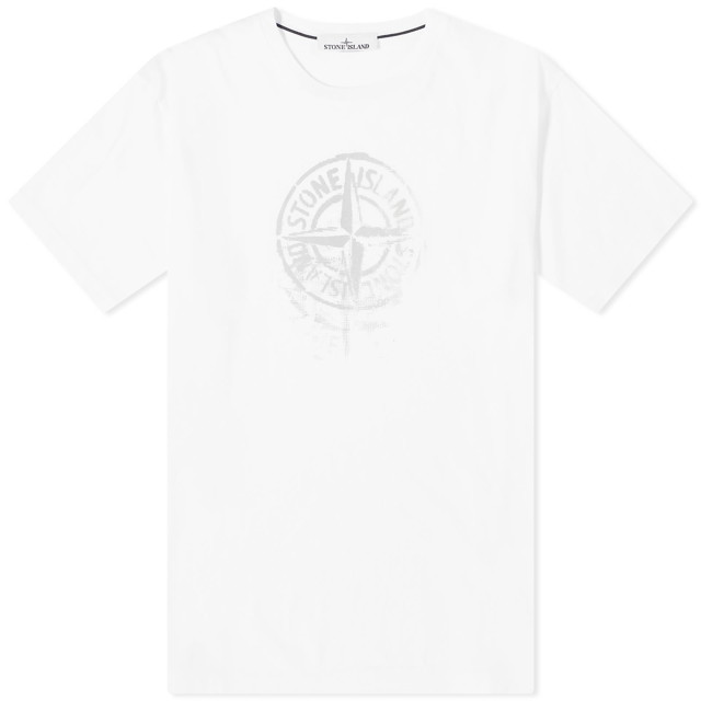 Póló Stone Island Reflective One Badge Print T-Shirt Fehér | 80152RC87-V0001