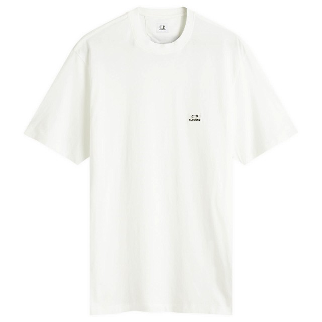Póló C.P. Company Logo Patch T-Shirt Fehér | 17CMTS031A-005100W-103