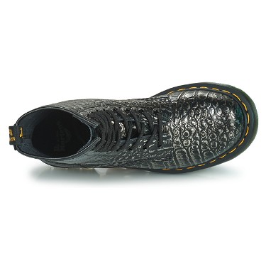 Sneakerek és cipők Dr. Martens 1460 Gunmetal Wild Croc Emboss Fekete | 27249029, 5
