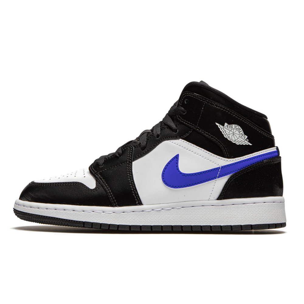 Sneakerek és cipők Jordan Air Jordan 1 Mid GS "Black Racer Blue" Fekete | 554725-084, 0
