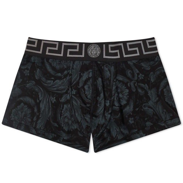 Fehérnemű és zoknik Versace Men's Baroque Print Boxer Trunk Black/Grey Fekete | 1000957-1A00515-5B050