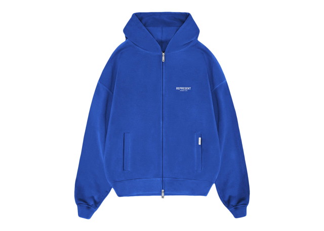 Sweatshirt Represent Clo Represent Owners Club Zip Hoodie Cobalt Kék | MH4039-109