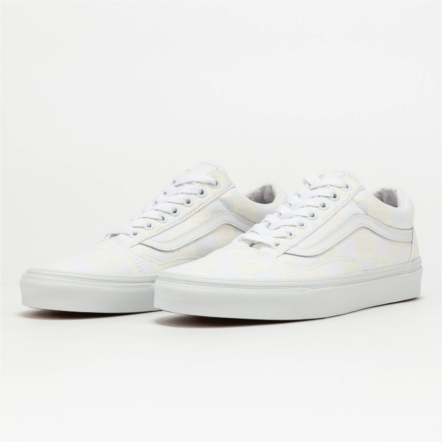 Sneakerek és cipők Vans Old Skool "Checkerboard True White" Fehér | VN0A5KRF8AX1, 1