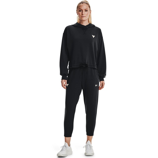 Nadrág Under Armour Project Rock Terry Crop Pnt Black Fekete | 1361060-001