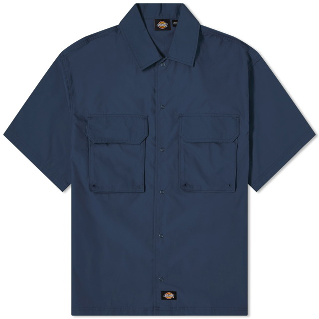 Ing Dickies Fishersville Short Sleeve Utility Shirt Sötétkék | DK0A4YS6DNX1