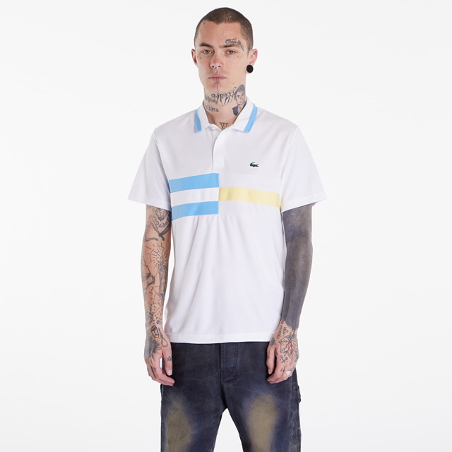 Pólóingek Lacoste T-Shirt S/S Polo White/ Bonnie/ Yellow Fehér | DH8335 ISQ