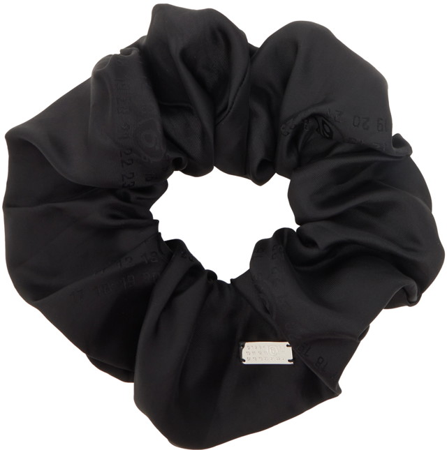 Tartozékok Maison Margiela MM6 Satin Scrunchie Fekete | SM6TW0005 P6472