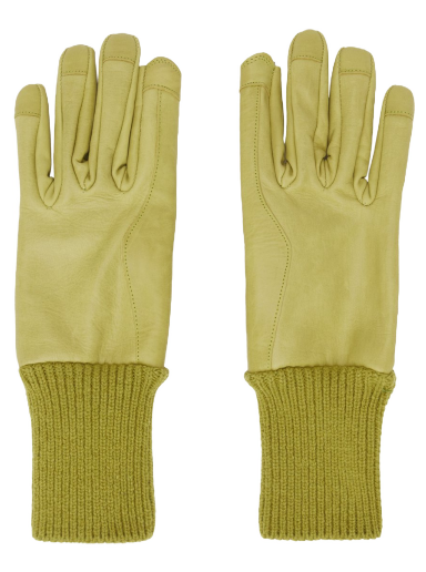Kesztyű Rick Owens Short Ribcuff Gloves Sárga | RR02C7458 LSU