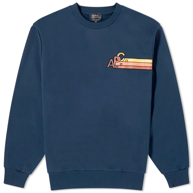 Pulóver A.P.C. Spring Crewneck Sötétkék | COGVG-H27875-IAK