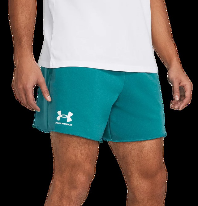 Rövidnadrág Under Armour Rival Terry 6" Short Türkizkék | 1382427-464