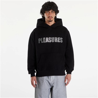 Sweatshirt Pleasures Rhinestone Impact Hoodie Black Fekete | P24SU003 BLACK, 0