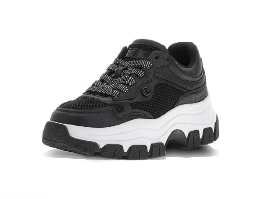 Sneakerek és cipők GUESS Brecky Perforated-Insert Running Shoes W Fekete | FLPBREELE12