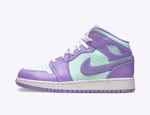 Korlátozott példányszámban Jordan Air Jordan 1 Mid GS "Purple Glacier Blue" Orgona | 554725-500