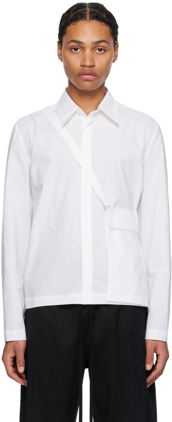 Ing Maison Margiela MM6 Detachable Pouch Shirt Fehér | SH0DT0002 S47294